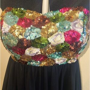 Better be Multi sequin Hi low dress